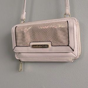 Juicy Couture White/Holographic Snakeskin Cross Body Wallet